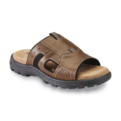 Thom McAn Men's Silas Slide Sandal - Brown | Shop Your Way: Online ...