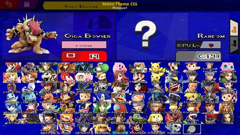 Melee Theme CSS [Super Smash Bros. Ultimate] [Mods]