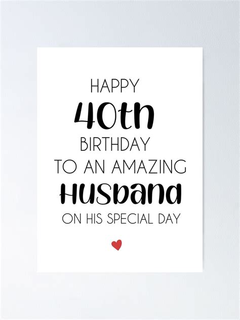 "Happy 40th Birthday To An Amazing Husband On His Special Day, Husband ...