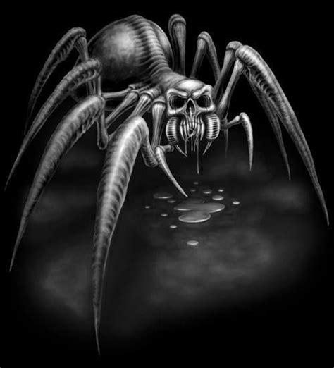 Evil Spider | Spiders and Spider Webs | Spider art, Monster sketch, Spider drawing