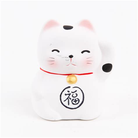 Lucky Cat Maneki Neko Mini White - Fine Japanese Shop