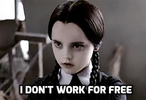 Wednesday Addams Work Meme - pascalehoppe