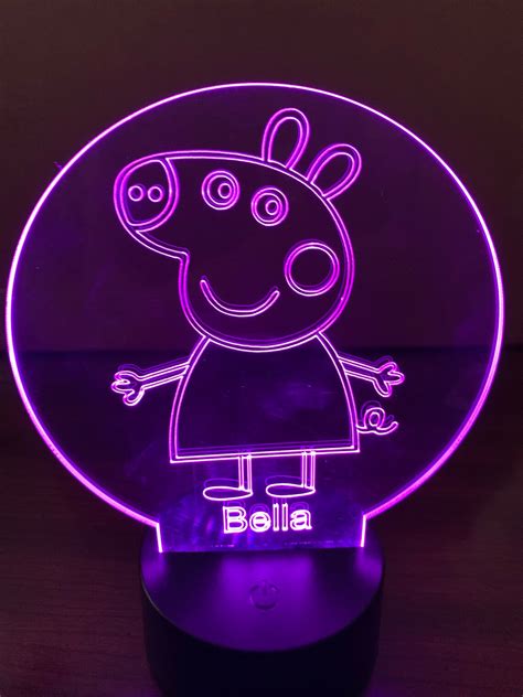 Peppa Pig LED Night Light - Etsy