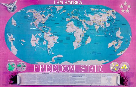 (World) I Am America - Freedom Star – The Old Map Gallery