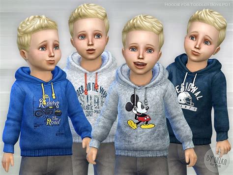 Hoodie for Toddler Boys P01 Found in TSR Category 'Sims 4 Male Toddler' Sims 4 Toddler Clothes ...