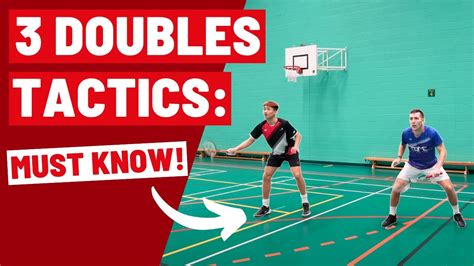 3 Doubles Tactics Everyone Should Use - Badminton Strategy - YouTube