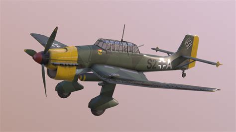 Junkers Ju 87 Stuka - Buy Royalty Free 3D model by Marcus Ryéll (@Ryell ...