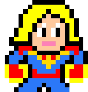 Captain marvel pixel art