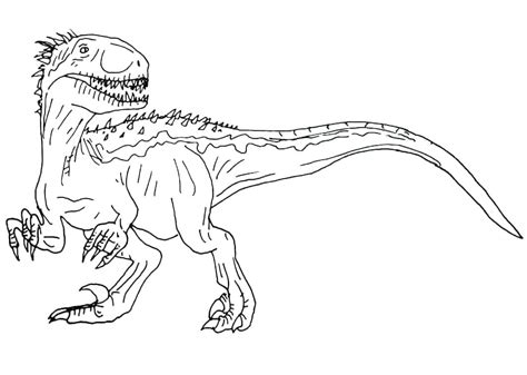 Indominus Rex in Jurassic World coloring page - Download, Print or ...