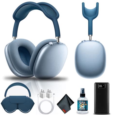 Apple AirPods Max (Sky Blue) (MGYL3AM/A) - Max Bundle (New-Open Box ...