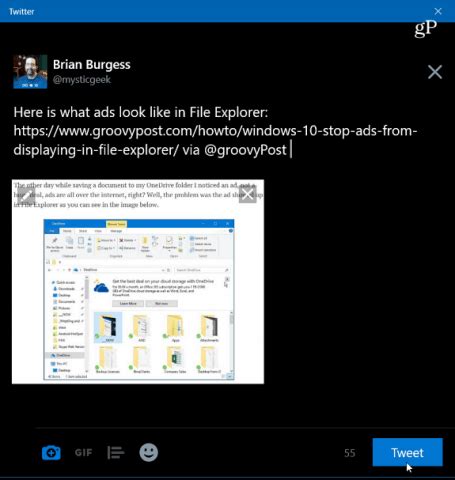 How to Share Web Content Using Microsoft Edge in Windows 10