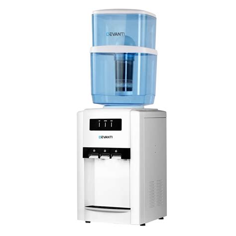 Water Cooler Dispenser Bench Top Countertop Ceramic Tap Water Purifier 22L Filter Container ...