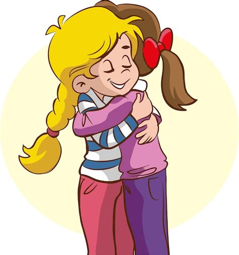 Cartoon Hugging