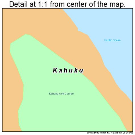 Kahuku Hawaii Street Map 1522250