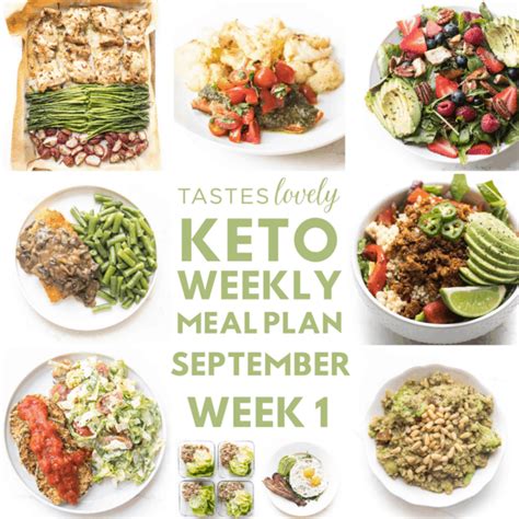 Keto Weekly Meal Plan (September Week 1) - Tastes Lovely