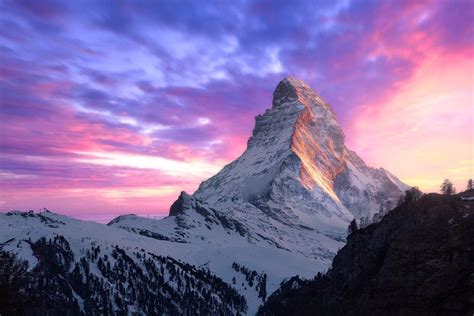 Matterhorn Sunset | Mountain landscape photography, Landscape ...