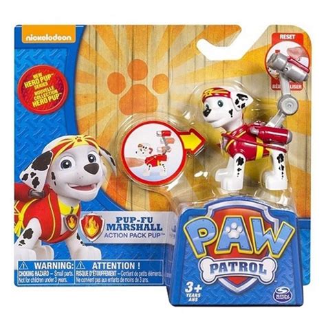 Paw Patrol Action Pack Pup Marshall Toy Figure (778988129494-2) - Character Brands