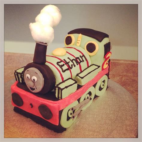 Percy Train cake | Homemade cakes, Train cake, Cake