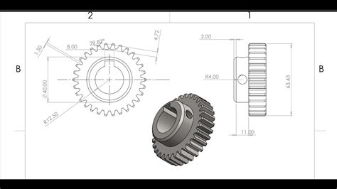 how to make spur gear in solidworks - YouTube