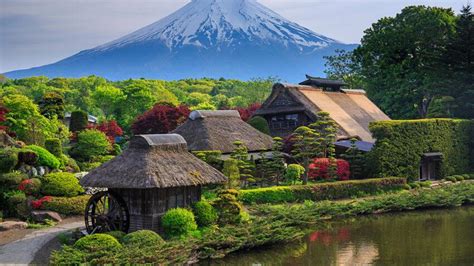 Oshino Hakkai, Ninja village, and hot spring with beautiful Mt. Fuji ...