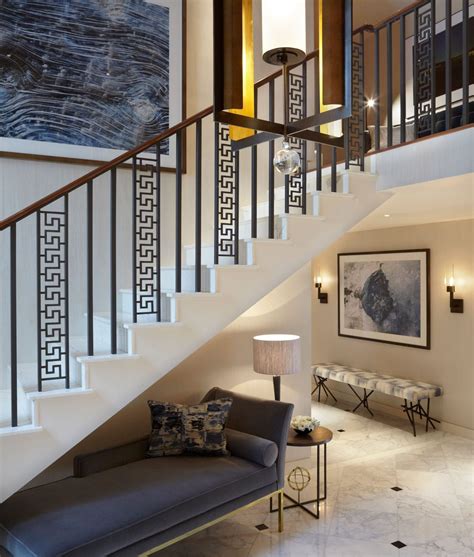 Hallway Top Project by Helen Green Design | Interior Design Inspiration | Staircase railing ...