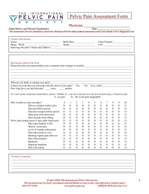 Fillable Online Pelvic Pain Assessment Form - bgarofaloobgynbbcomb Fax ...