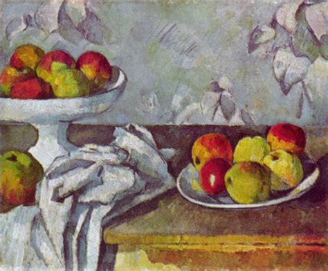 Still life with apples and fruit bowl - Paul Cezanne - WikiArt.org ...