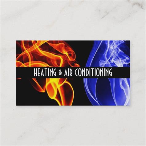 Heating and Air Conditioning Business Card | Zazzle.com