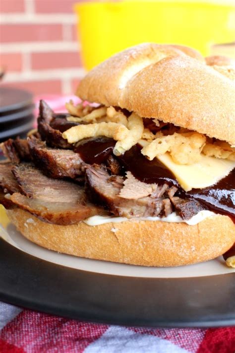 Smoked Barbecue Beef Brisket Sandwiches - Chocolate With Grace