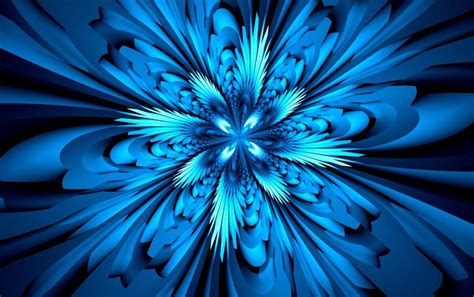 Blue Fractal Wallpapers - Top Free Blue Fractal Backgrounds - WallpaperAccess