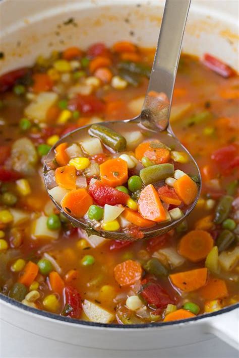 Vegetable Soup | Recipe | Vegetables, 3) and Lunches