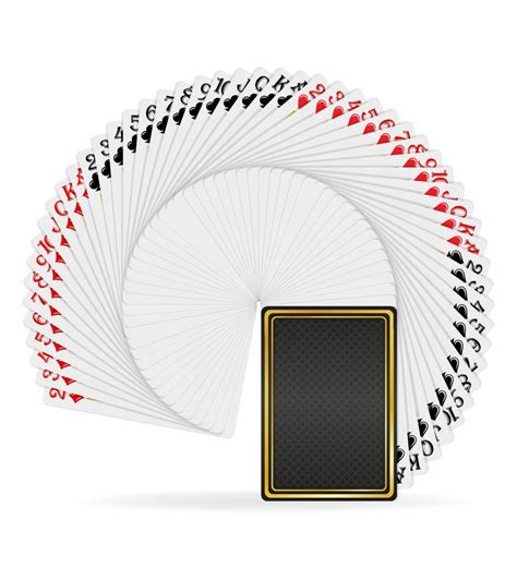 casino cards for gambling vector illustration isolated on white ...