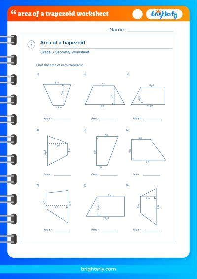 Free Area Of A Trapezoid Worksheets for Kids [PDFs] Brighterly