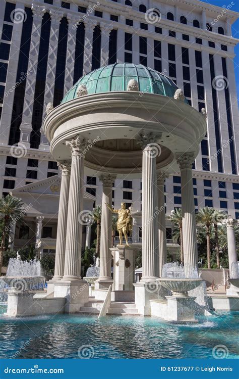 Caesars Palace, Temple Pool Editorial Photography - Image of caesars ...