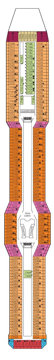 Celebrity Eclipse Deck plan & cabin plan