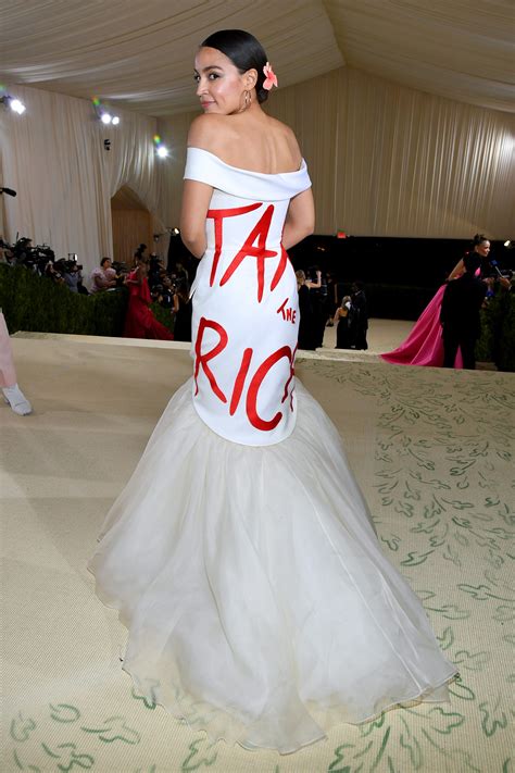 AOC Made a Political Statement With Her Dress at the Met Gala 2021 ...