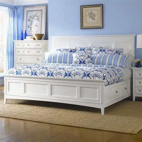 Magnussen Kentwood Panel Bed With Storage in White - B1475-54pkg-1