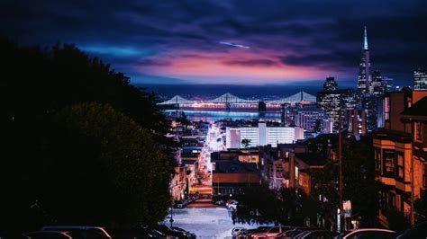 San Francisco Night Wallpaper Hd - 1920x1080 Wallpaper - teahub.io