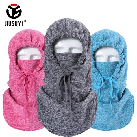 Extreme Cold Weather Thicken Wool Fleece Thermal Hood Balaclava Neck Warmer Full Face Mask Hats ...