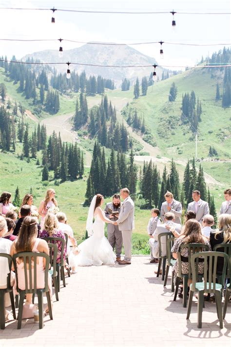 Summer Alta Lodge Wedding | Kimberly + Tyler | Lodge wedding, Ski lodge wedding, Wedding venues utah