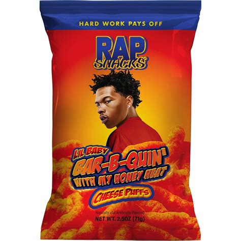 Amazon.com: Rap Snacks Lil Baby Bar-B-Quin' With My Honey Heat Cheese Puffs 2.5 Oz Bags-Pack of ...