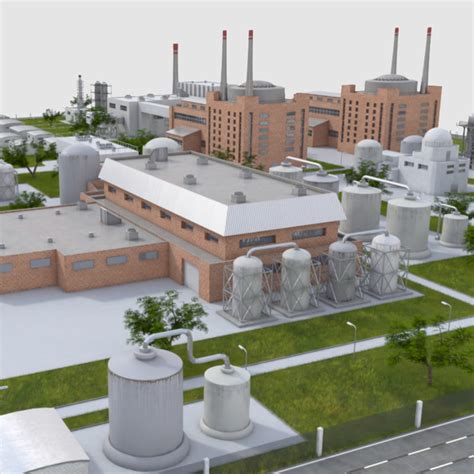 3D industrial factory model - TurboSquid 1243769