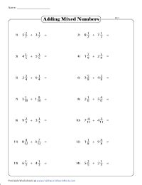 32 Adding And Subtracting Mixed Numbers Worksheet - support worksheet