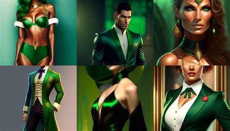 Lexica - emerald attire