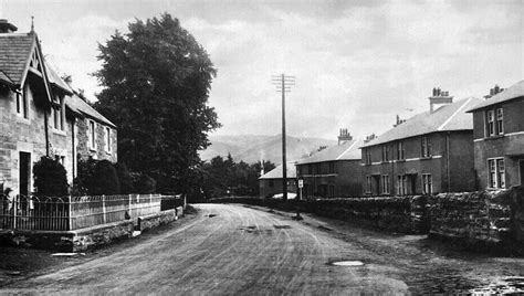 Tour Scotland: Old Photograph Abbey Road Auchterarder Scotland