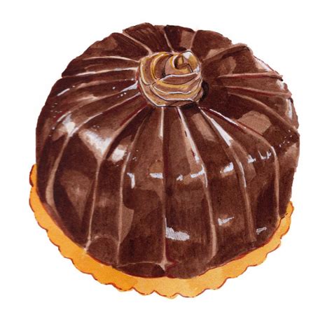 Chocolate Cake by BrandiChampane | Cake, Cake illustration, Bunt cakes