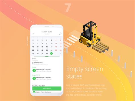 Mobile App - Schedule tasks by Iuliia Saniuk on Dribbble