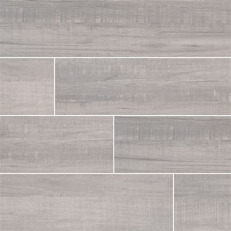 Belmond Pearl 8X40 Grey Matte Ceramic Tile - Floor Tiles USA