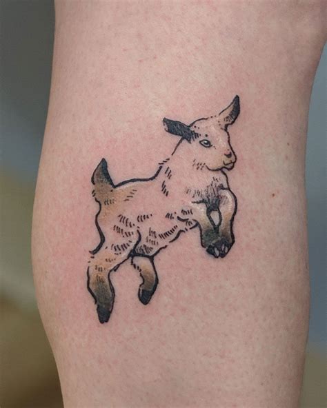 Goat tattoo | Tattoo goat, Sheep tattoo, Small tattoos