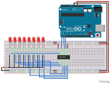 74hc595 Shift Register Circuit - Wiring Diagram Schematica